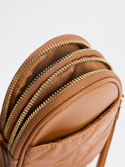 Women Solid Mobile Bag