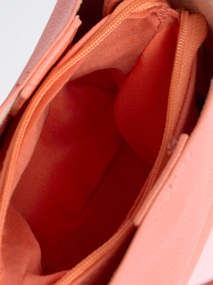 Women Solid Mobile Bag with Pouch