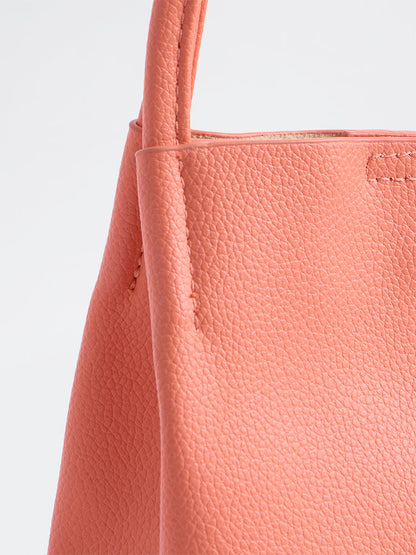 Women Solid Mobile Bag with Pouch