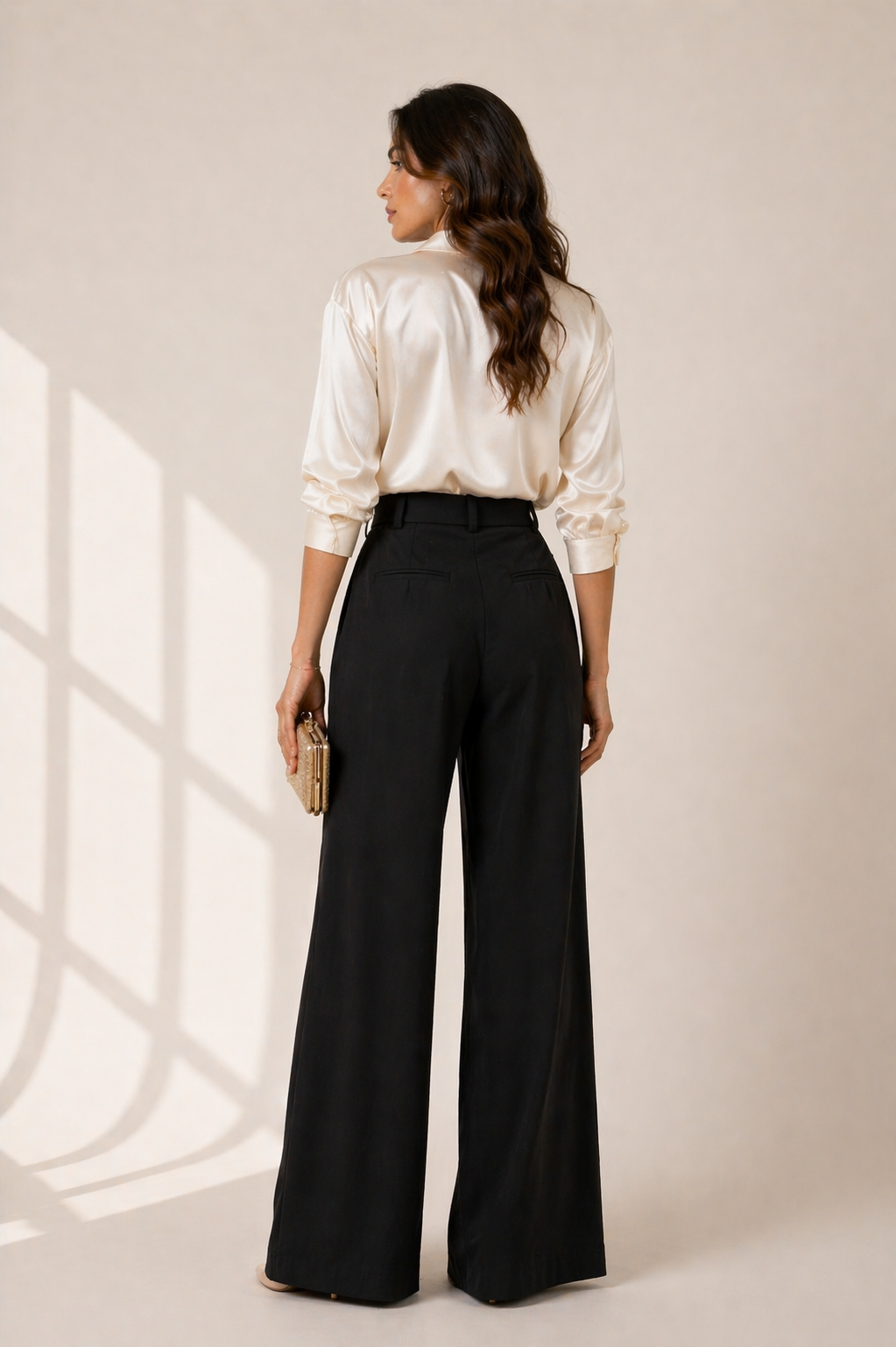 Aurelia High-Waist Wide-Leg Trousers