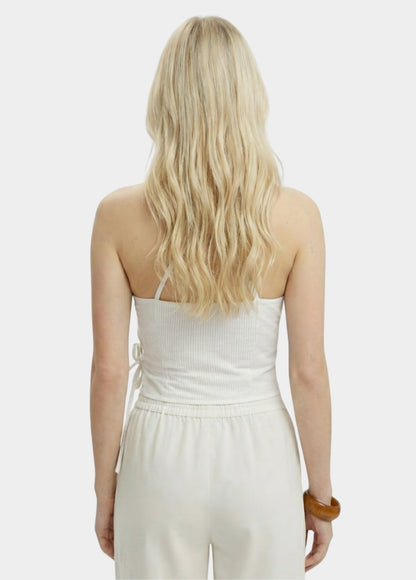 Women’s Blue Wrap Halter Top